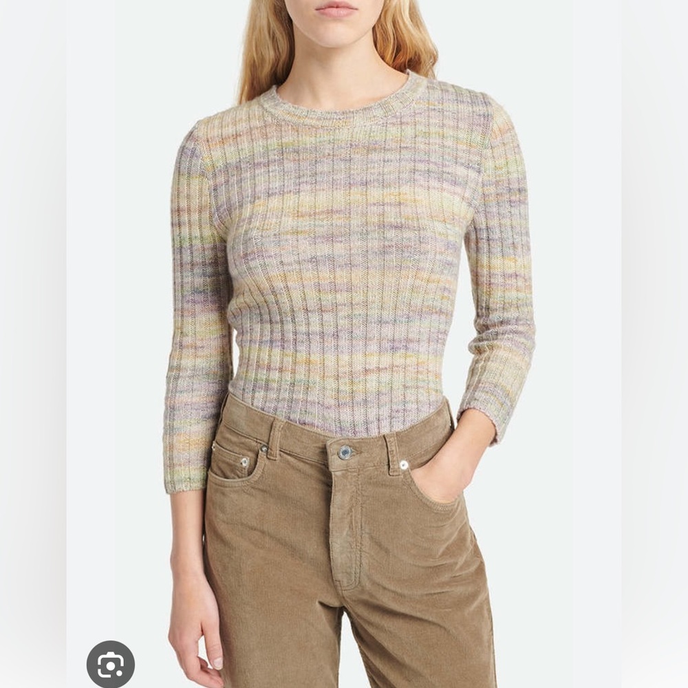 Vanessa Bruno Arielle Pullover in Pastel in cotton/alpaca/wool size small